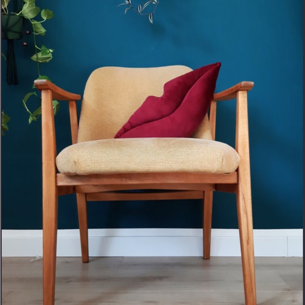 Stylish Velvet Lips Pillow